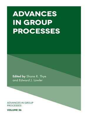 cover image of Advances in Group Processes, Volume 36